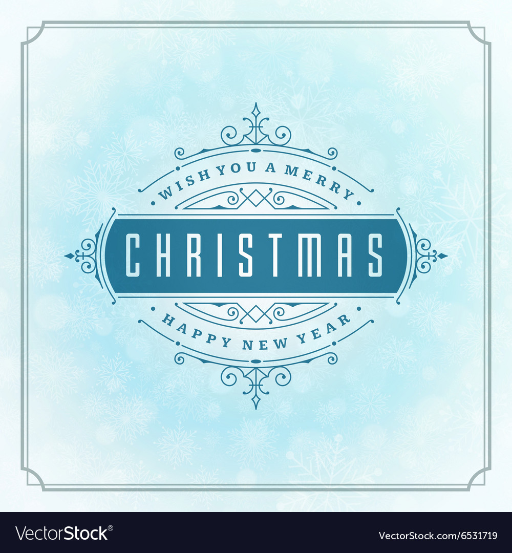 Merry christmas greeting card lights Royalty Free Vector