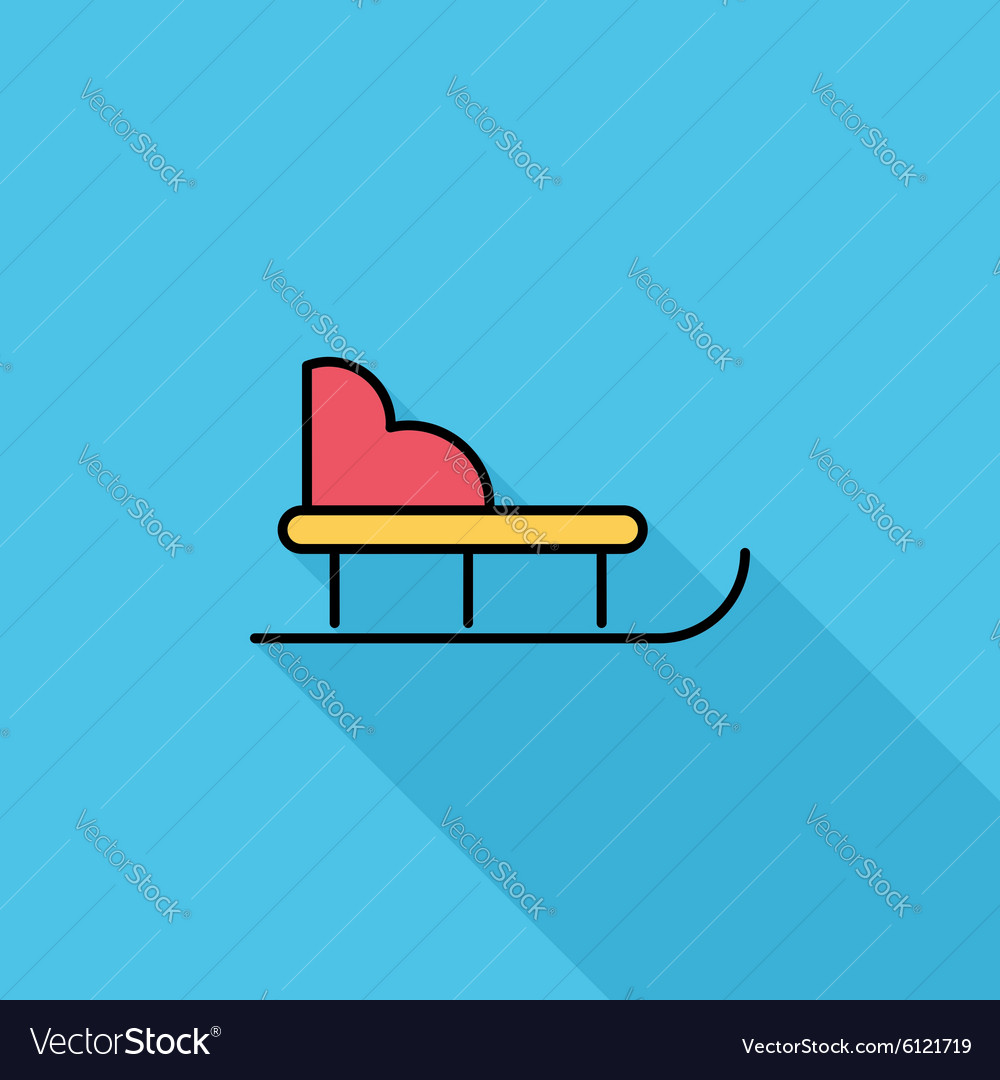 Sleigh Royalty Free Vector Image - VectorStock