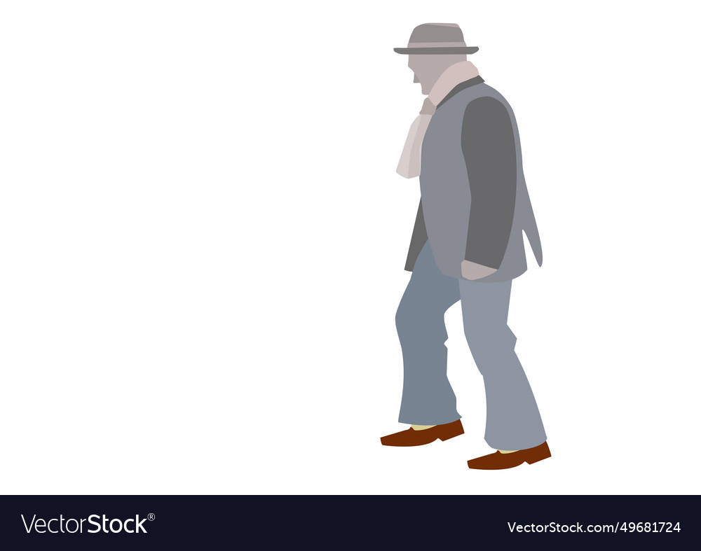 Dancing man in the office on white Royalty Free Vector Image