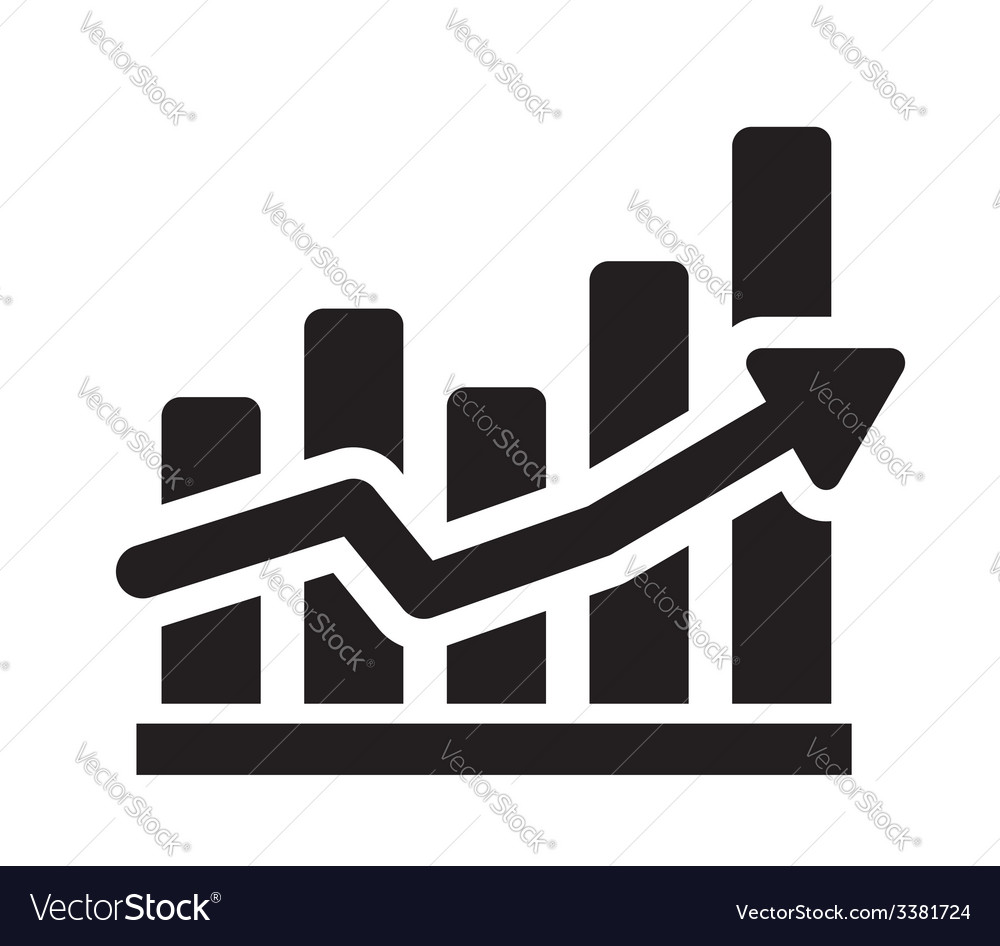 Graph icon Royalty Free Vector Image - VectorStock