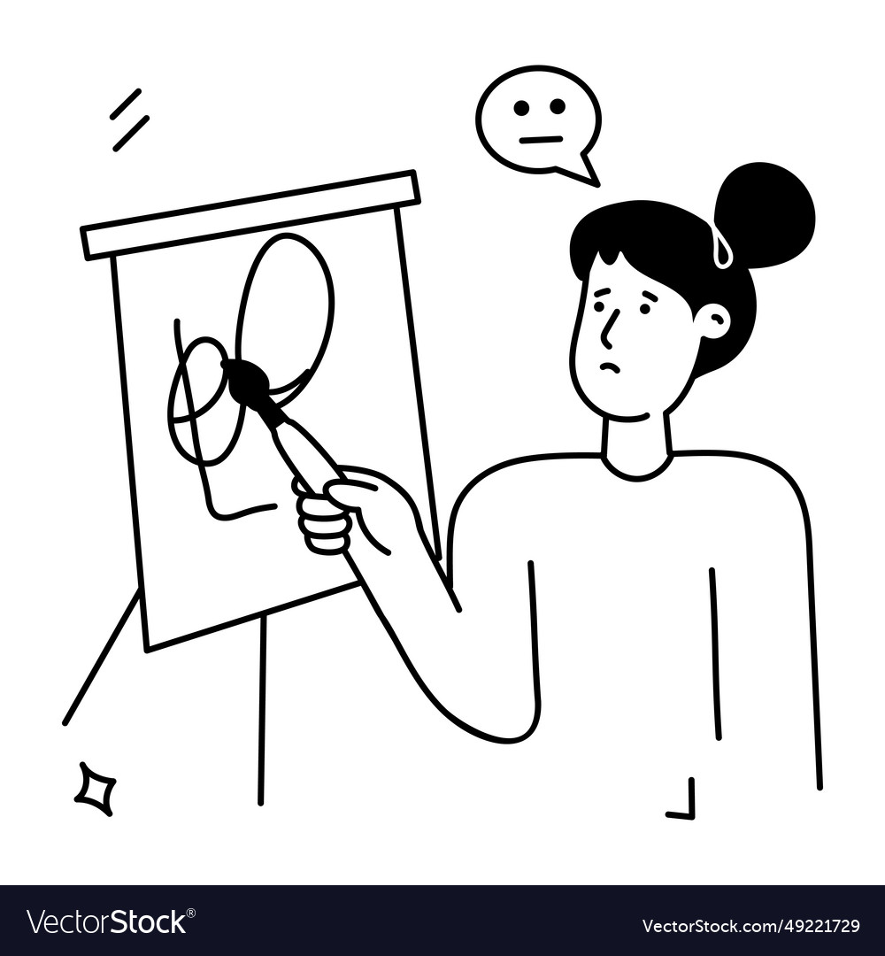 Art therapy Royalty Free Vector Image - VectorStock