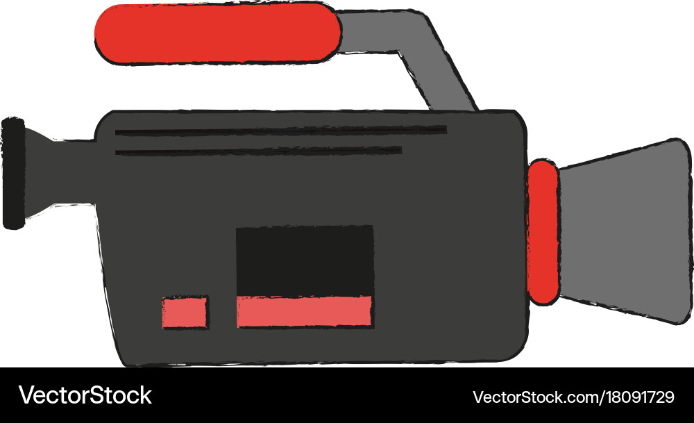 Camcorder technology device Royalty Free Vector Image