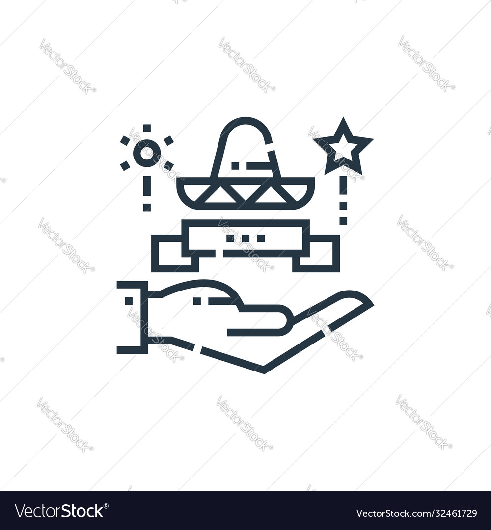 Cinco De Mayo Icon Isolated On White Background Vector Image