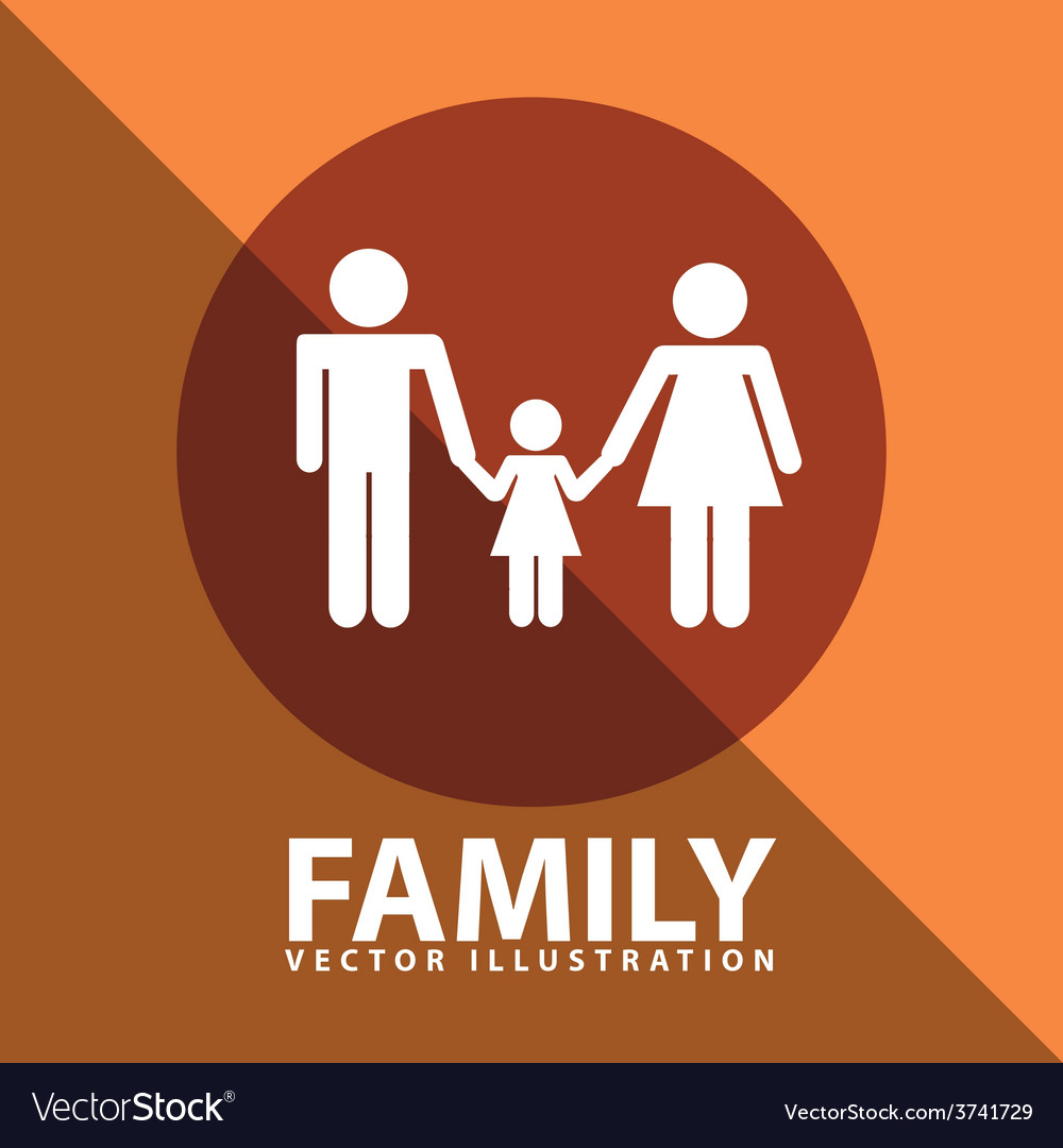 Family silhouettes Royalty Free Vector Image - VectorStock