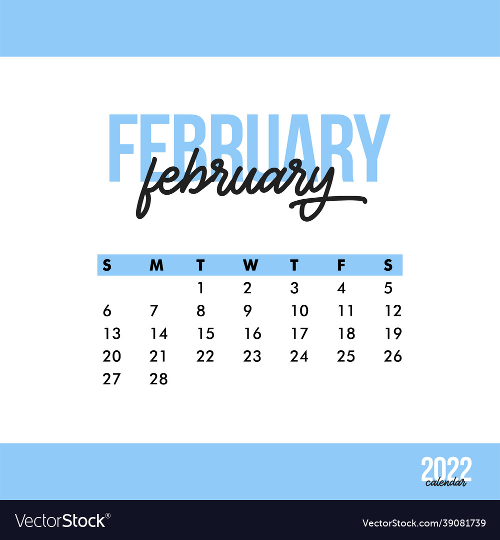 Feb 2022 Calendar