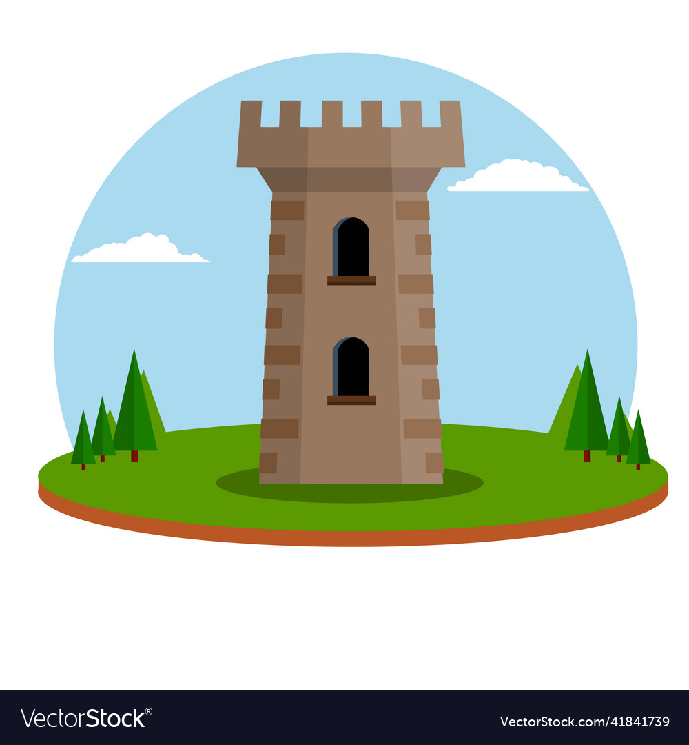 Military building of knight and king Royalty Free Vector