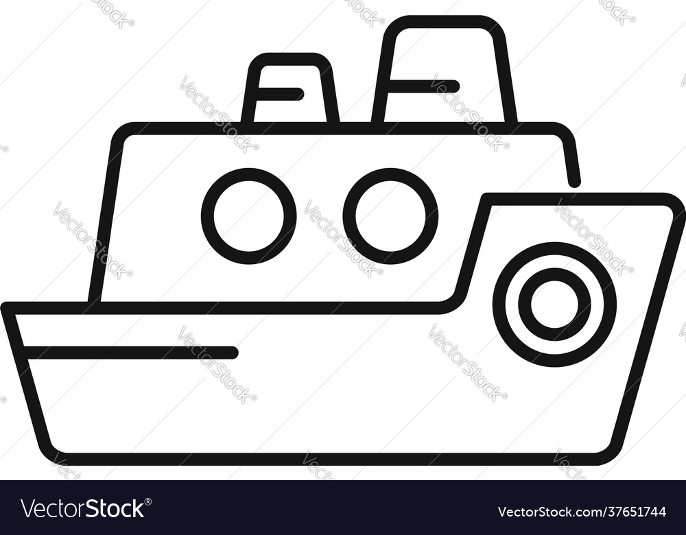 Cruise toy icon outline style Royalty Free Vector Image