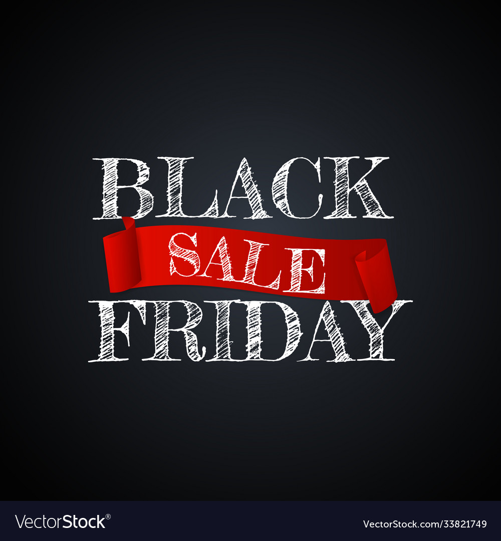 Black friday sale banner template Royalty Free Vector Image