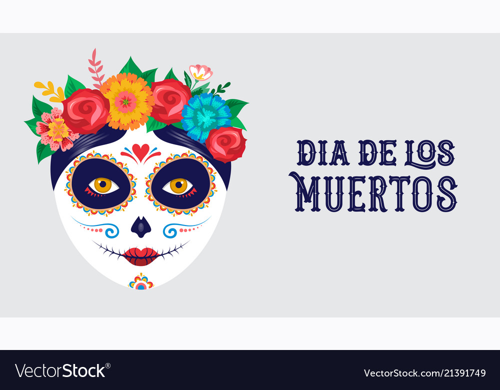 Dia de los muertos day of the dead mexican Vector Image