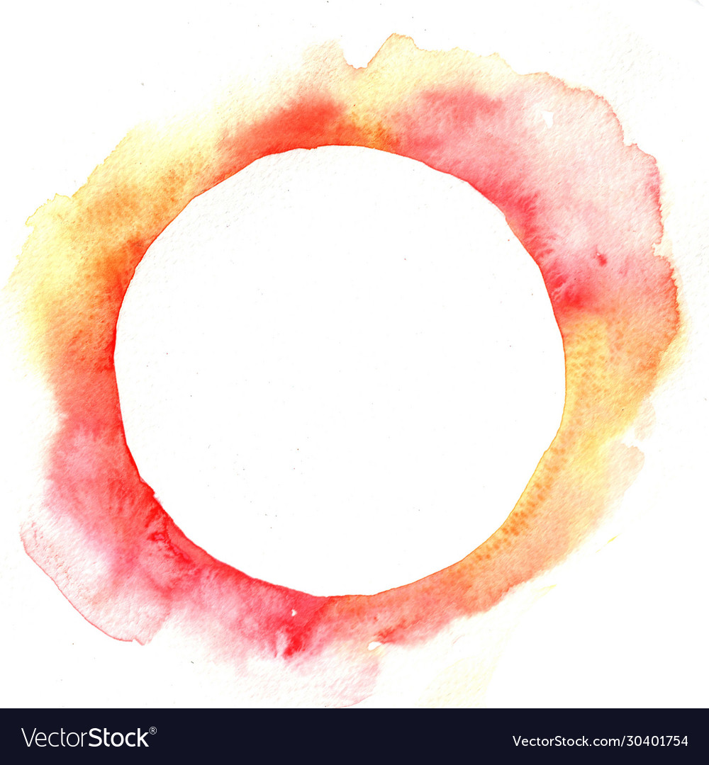 Abstract red and orange watercolor banner Vector Image