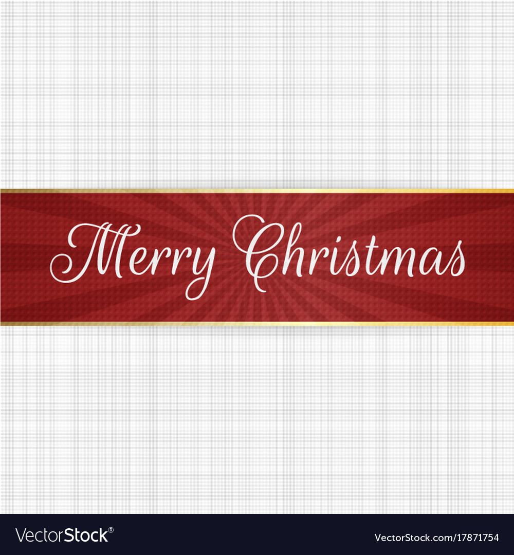 Christmas ribbon graphic element Royalty Free Vector Image