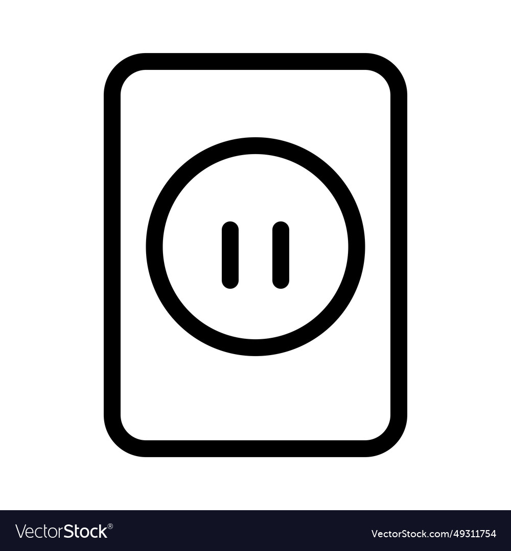 Electrical Outlet For Connecting Devices To Power Vector Image