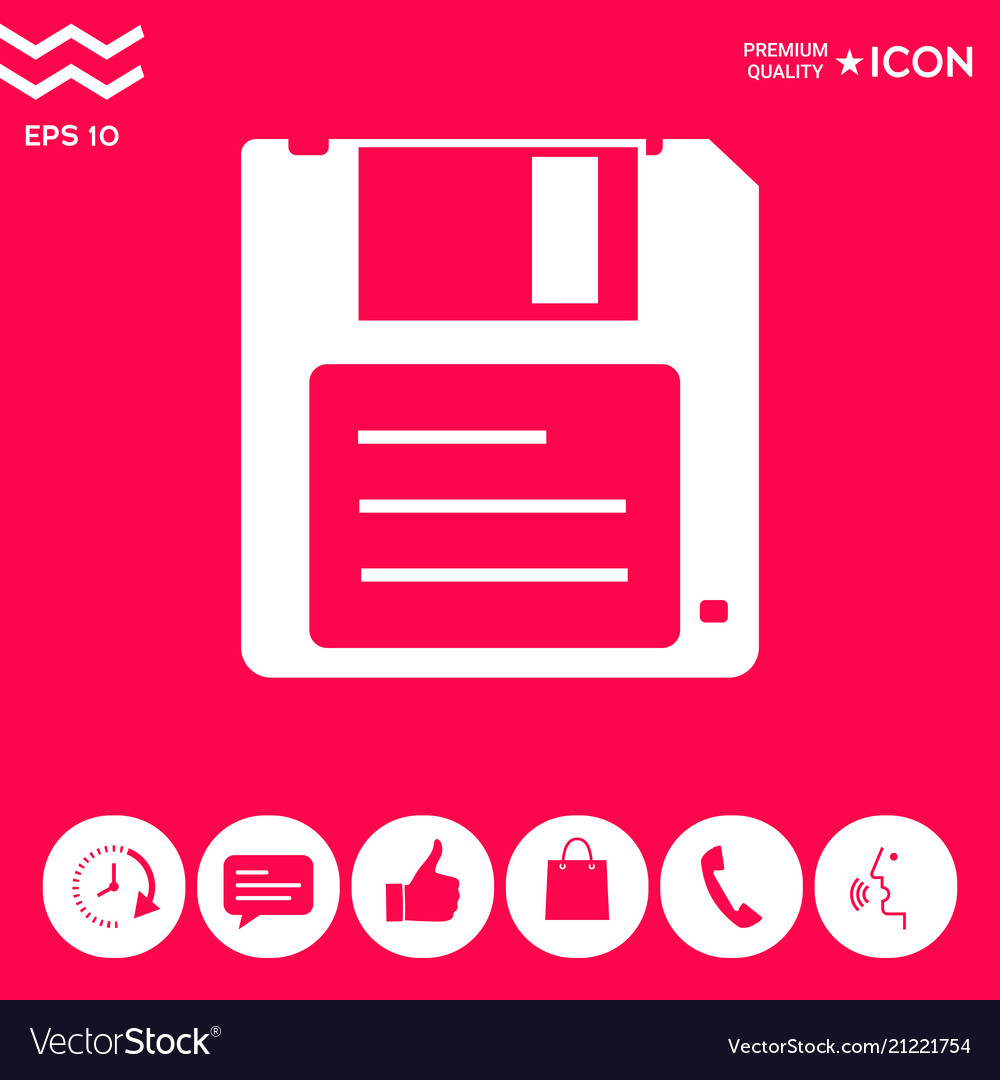 Floppy disk icon Royalty Free Vector Image VectorStock