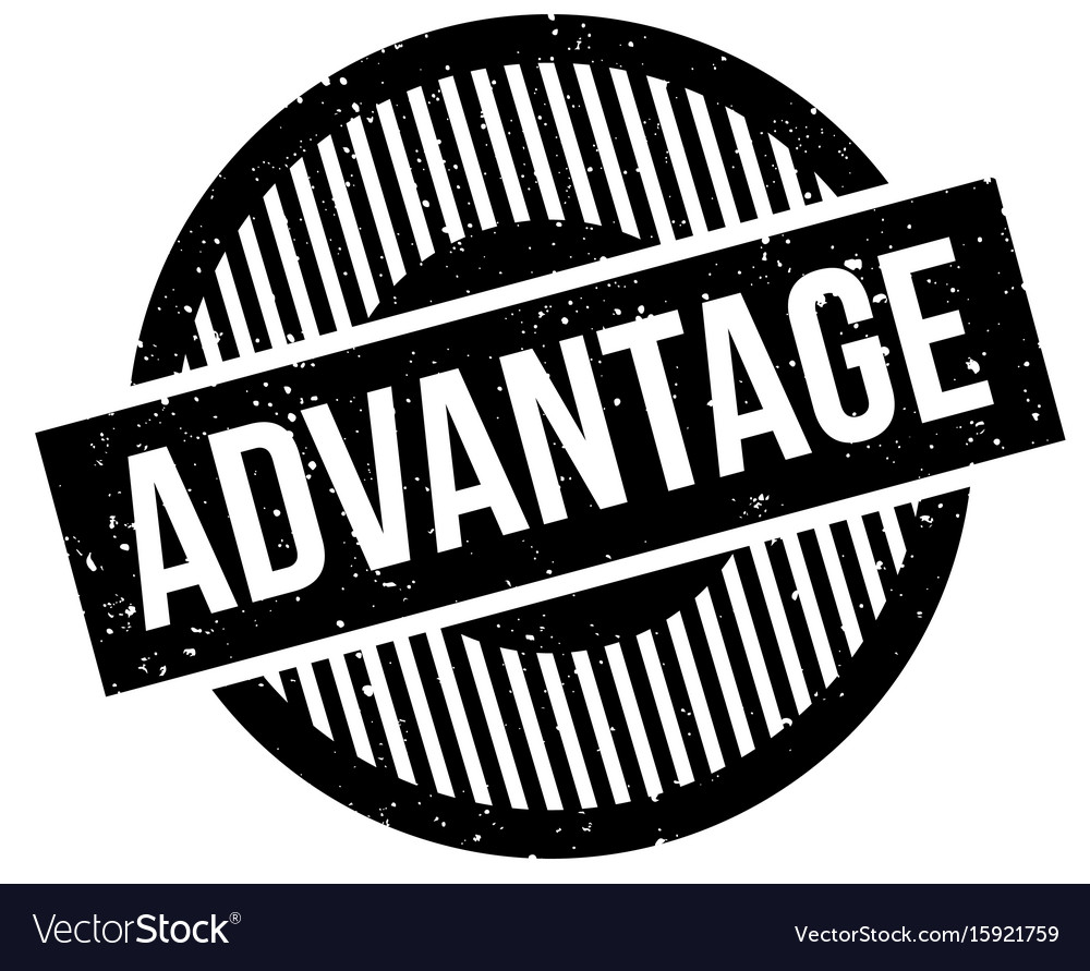 Advantage rubber stamp Royalty Free Vector Image