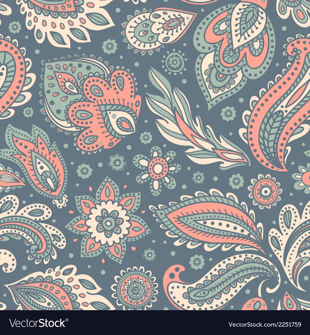 Beautiful floral seamless Royalty Free Vector Image