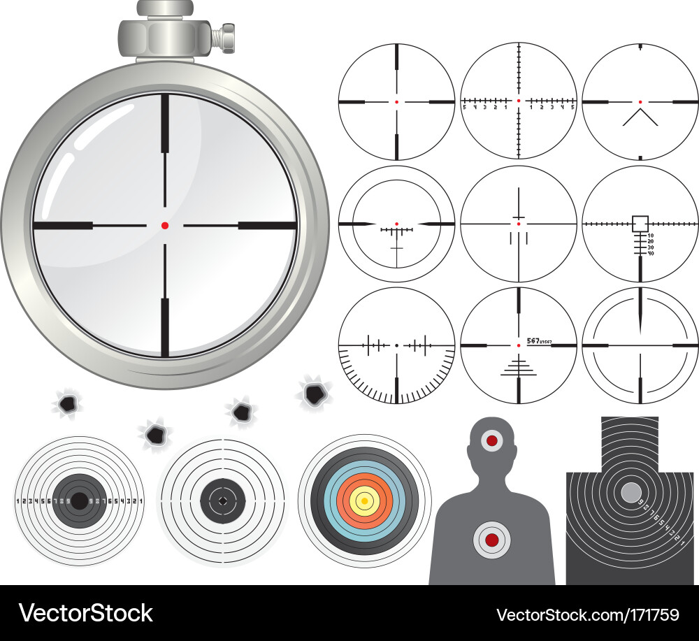 Shooting kit Royalty Free Vector Image - VectorStock