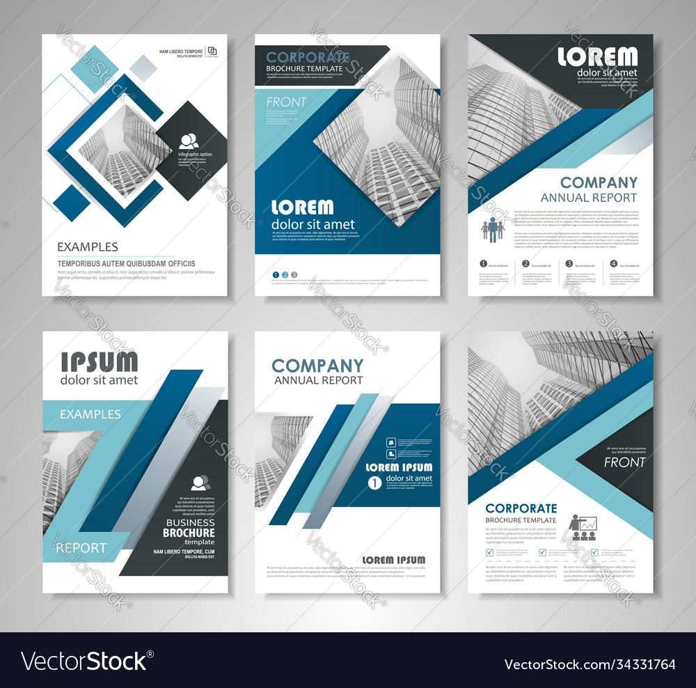 Brochures and flyers template design Royalty Free Vector