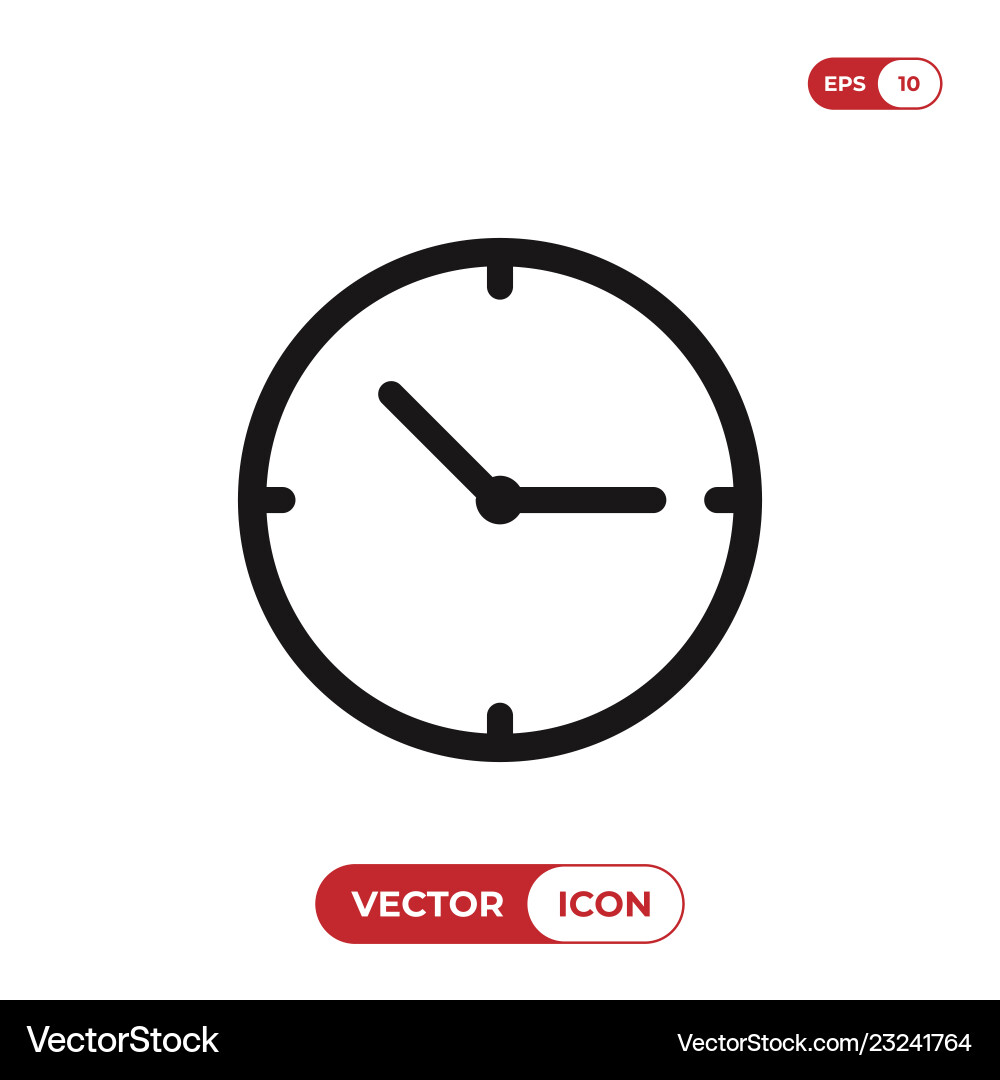 Clock icon Royalty Free Vector Image - VectorStock