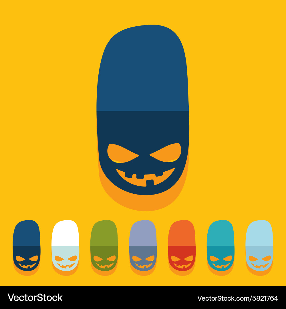 Flat Design Monster Royalty Free Vector Image Vectorstock