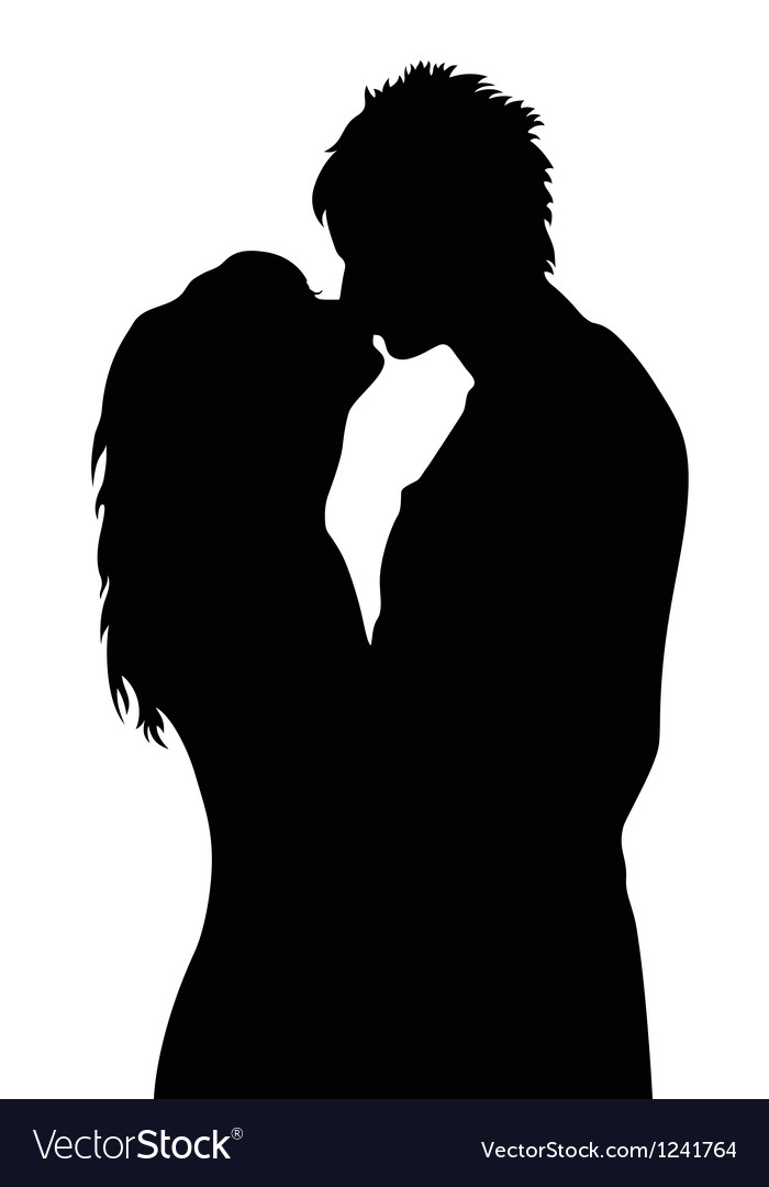 Kissing Royalty Free Vector Image - VectorStock