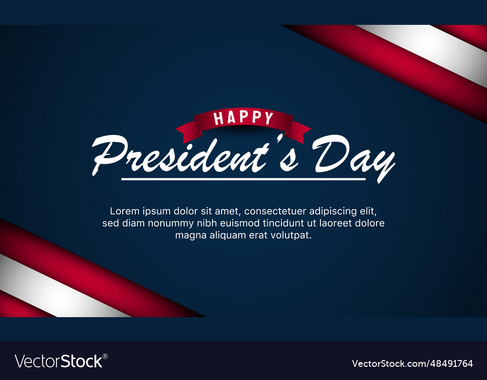 Presidents day background design