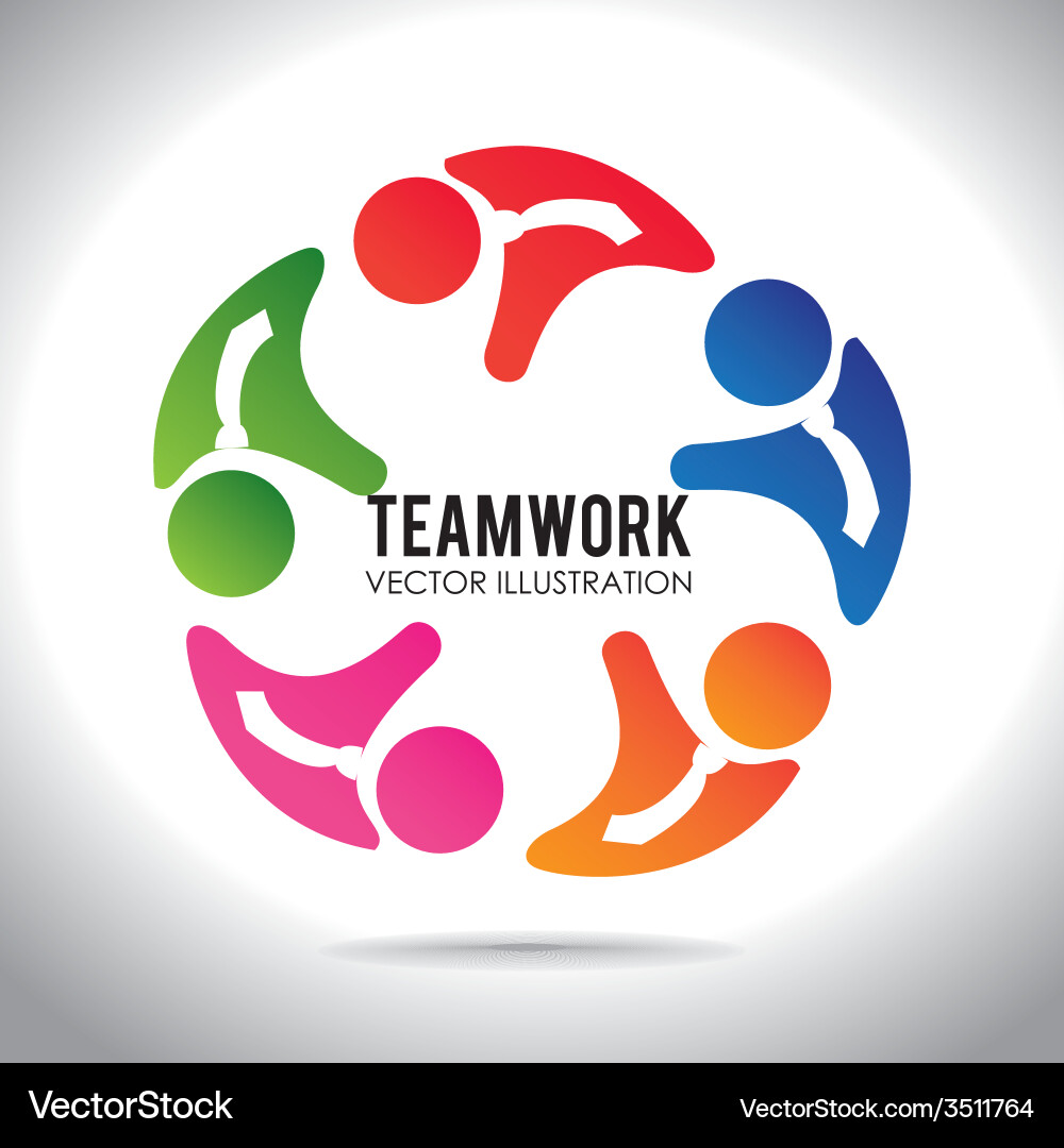 Teamwork design Royalty Free Vector Image - VectorStock