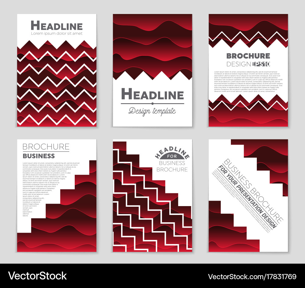 Abstract layout background set for art Royalty Free Vector