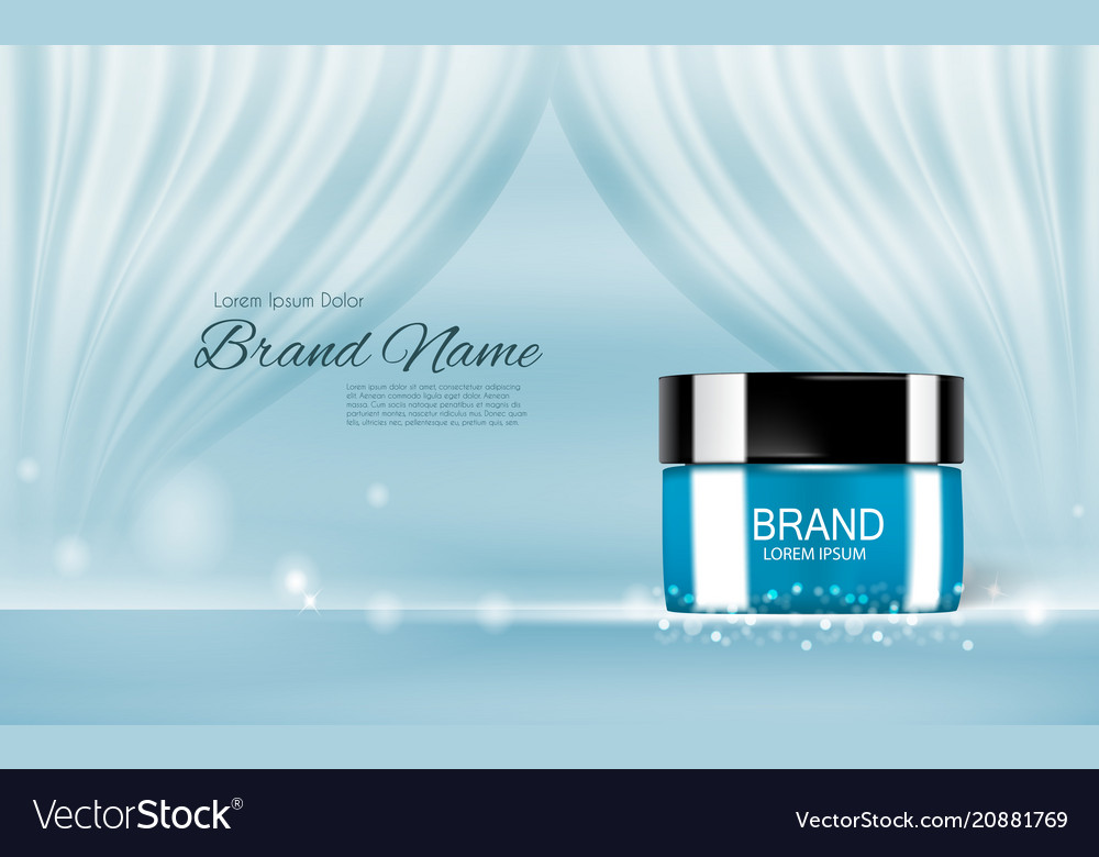 Design cosmetics product template for ads o Vector Image