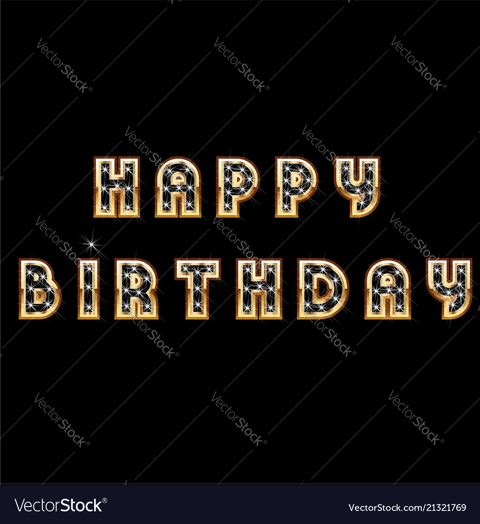 Happy Birthday Card Design Template Royalty Free Vector