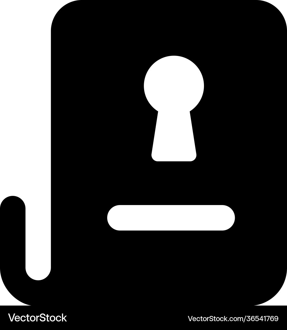 Locked document Royalty Free Vector Image - VectorStock