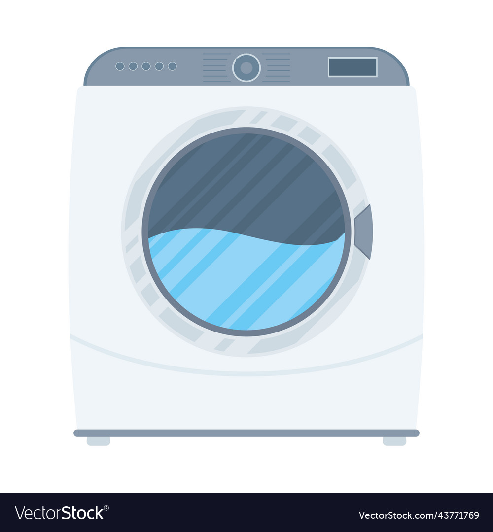 Washing machine with water Royalty Free Vector Image