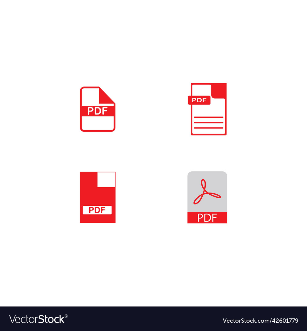 Pdf icon Royalty Free Vector Image - VectorStock