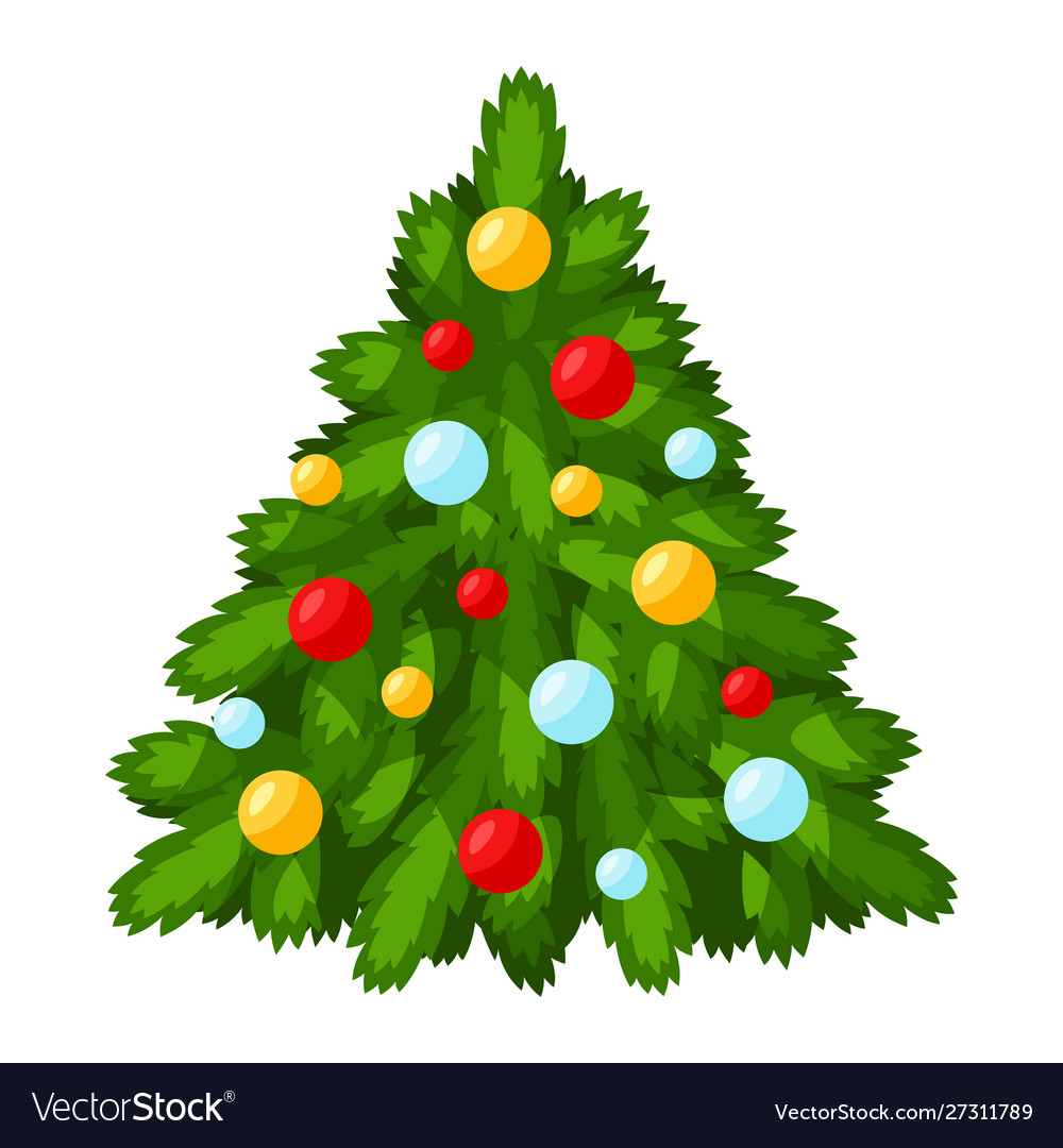 Christmas tree with decorations