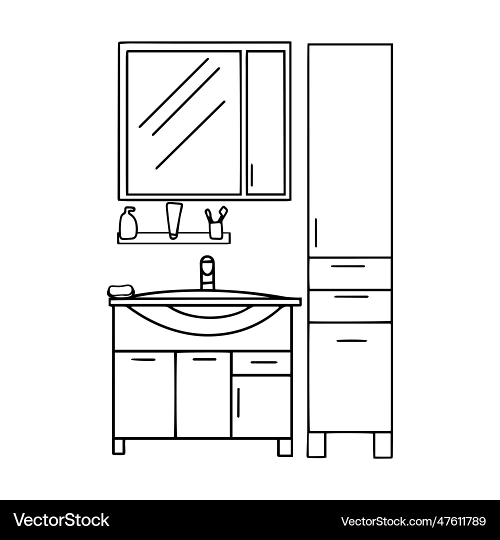 Elements for bathroom interior bathroom interior Vector Image