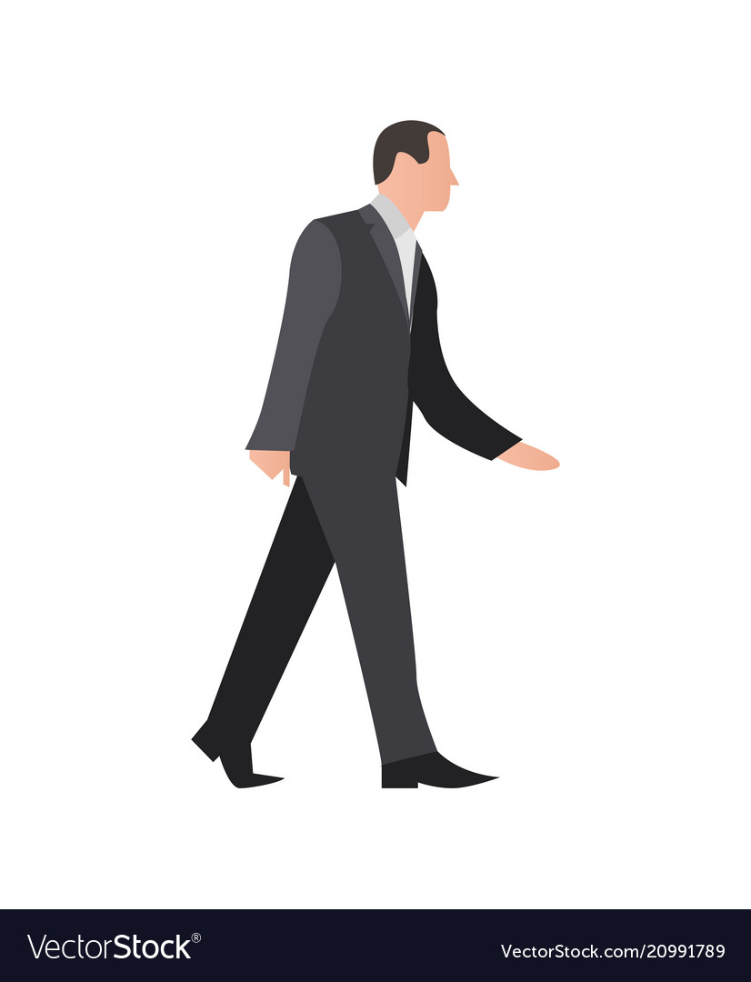 European businessman in suit and tie Royalty Free Vector