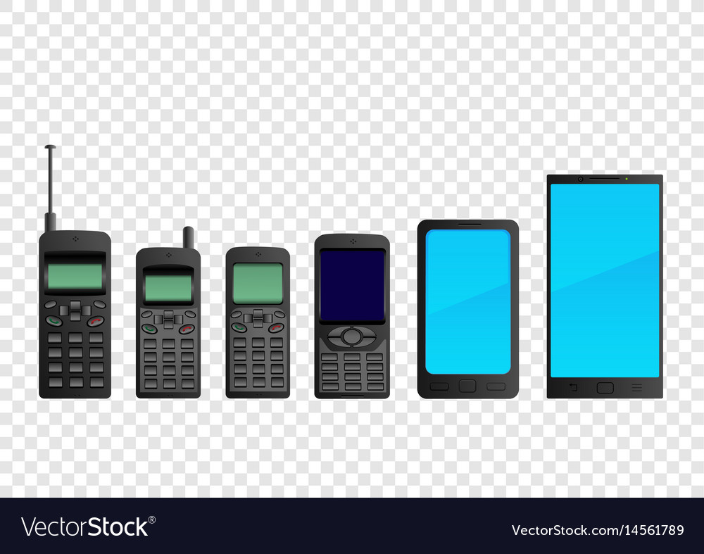 Evolution Mobile Phone Smartphone Royalty Free Vector Image Evolution Mobile Phone Smartphone Royalty Free Vector Image