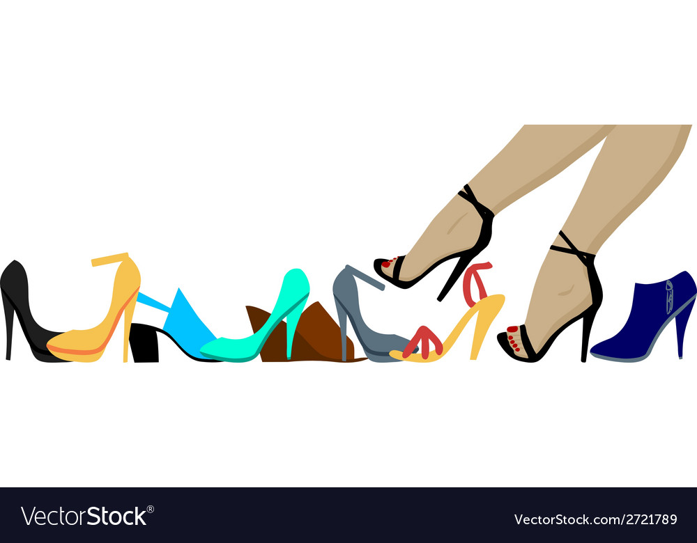 Legs and shoes Royalty Free Vector Image - VectorStock