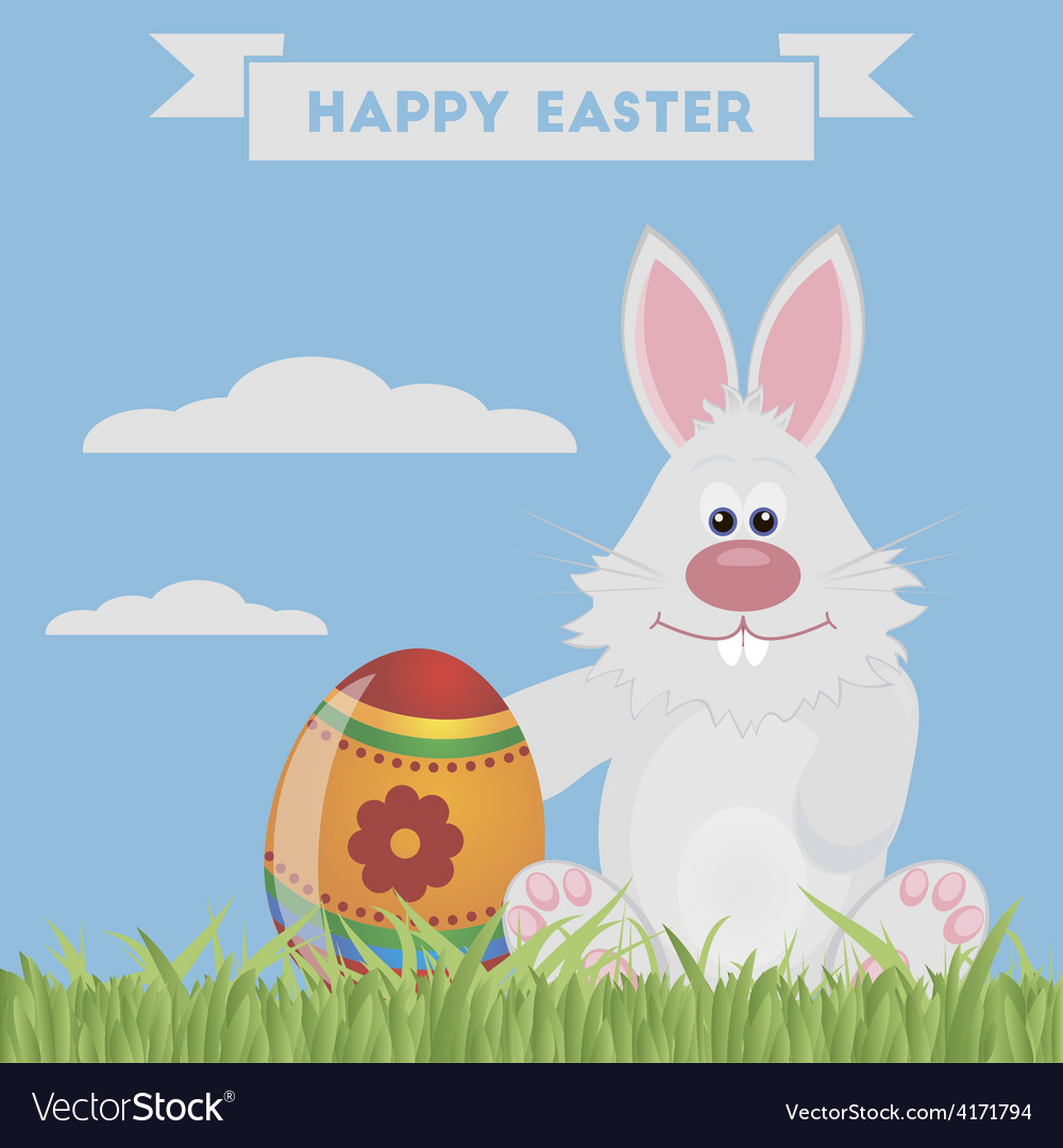 Easter bunny Royalty Free Vector Image - VectorStock