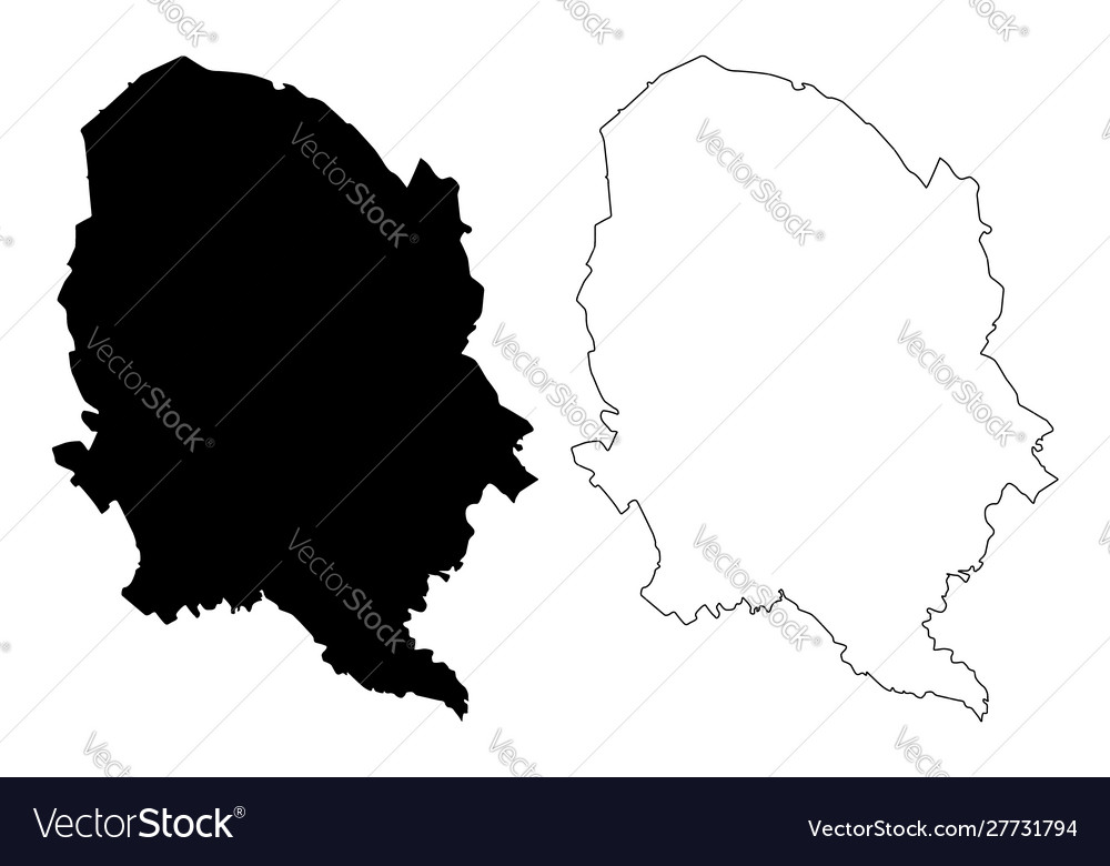 Northern savonia region republic finland map Vector Image