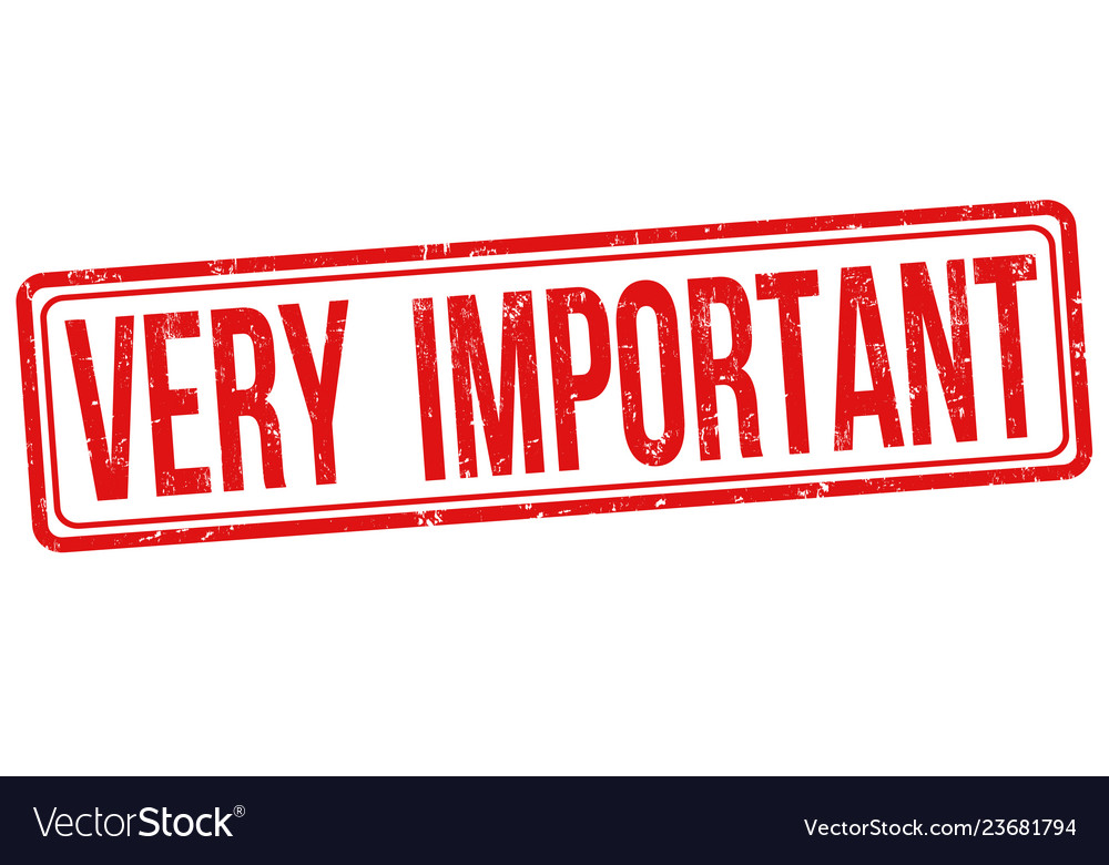 Very Important Sign Or Stamp Royalty Free Vector Image