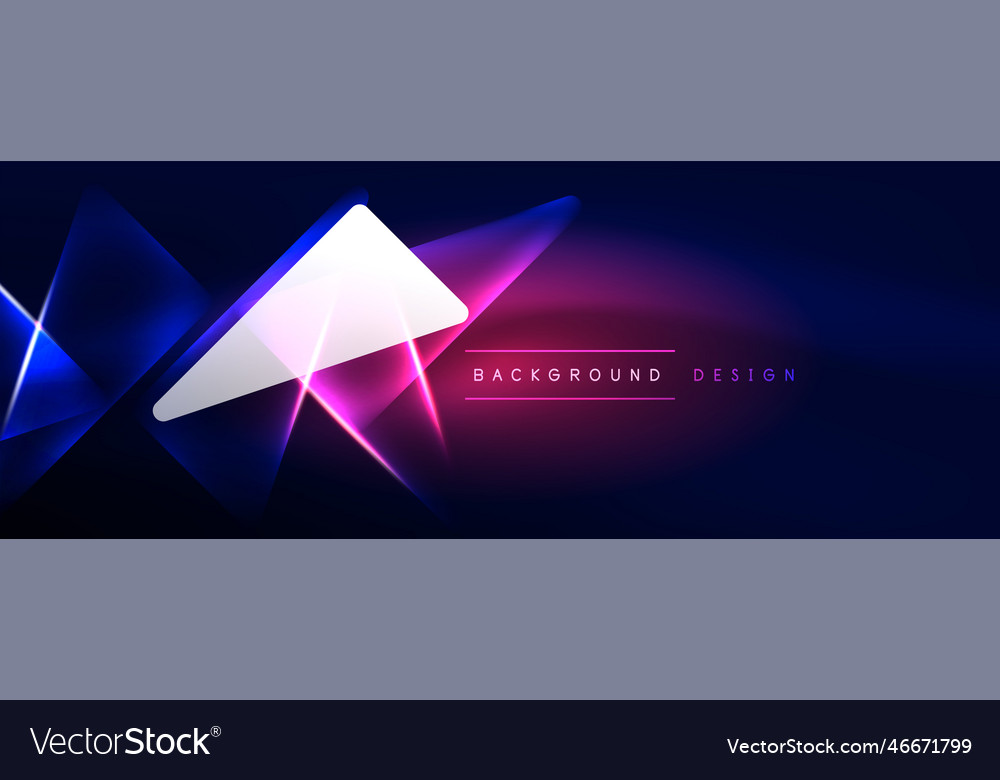 Neon lights hacking geometric background virtual Vector Image