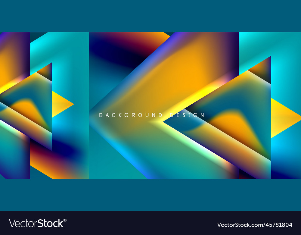 Abstract Background With Overlapping Triangles Vector Image