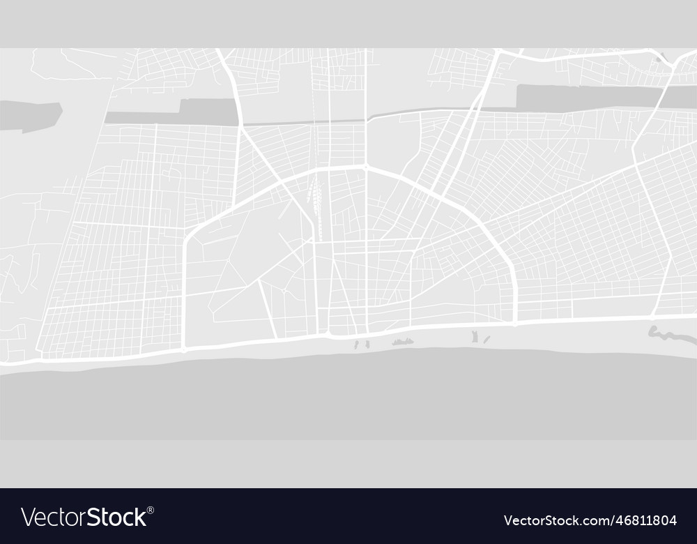 Background lome map togo white and light grey Vector Image