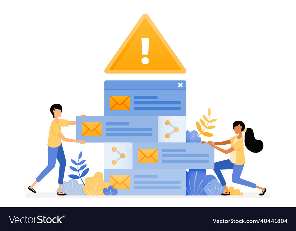Banner design of error alerts for sorting Vector Image