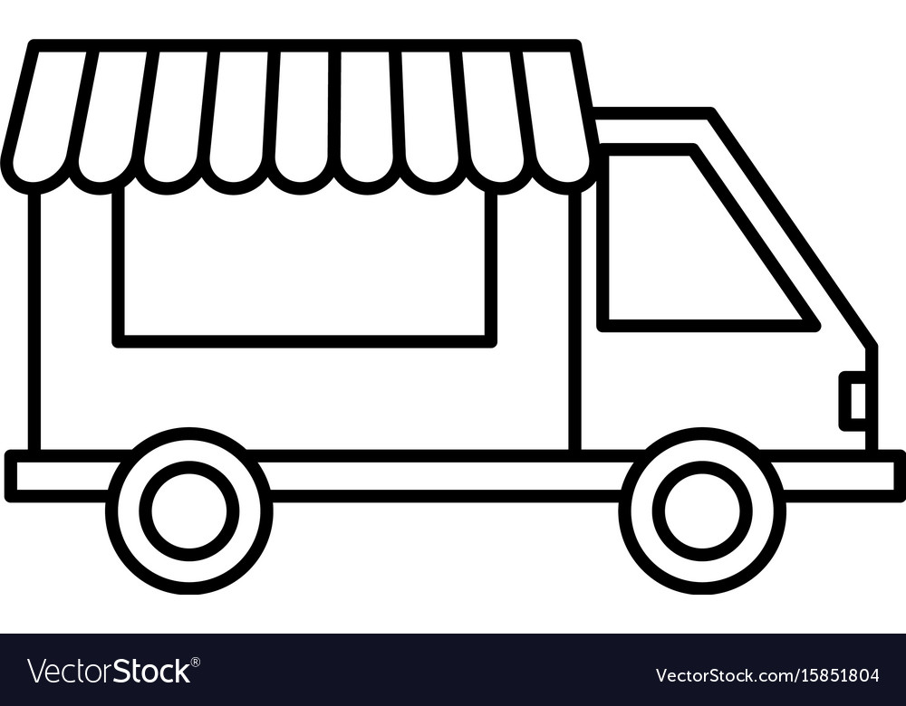 Food truck icon Royalty Free Vector Image - VectorStock