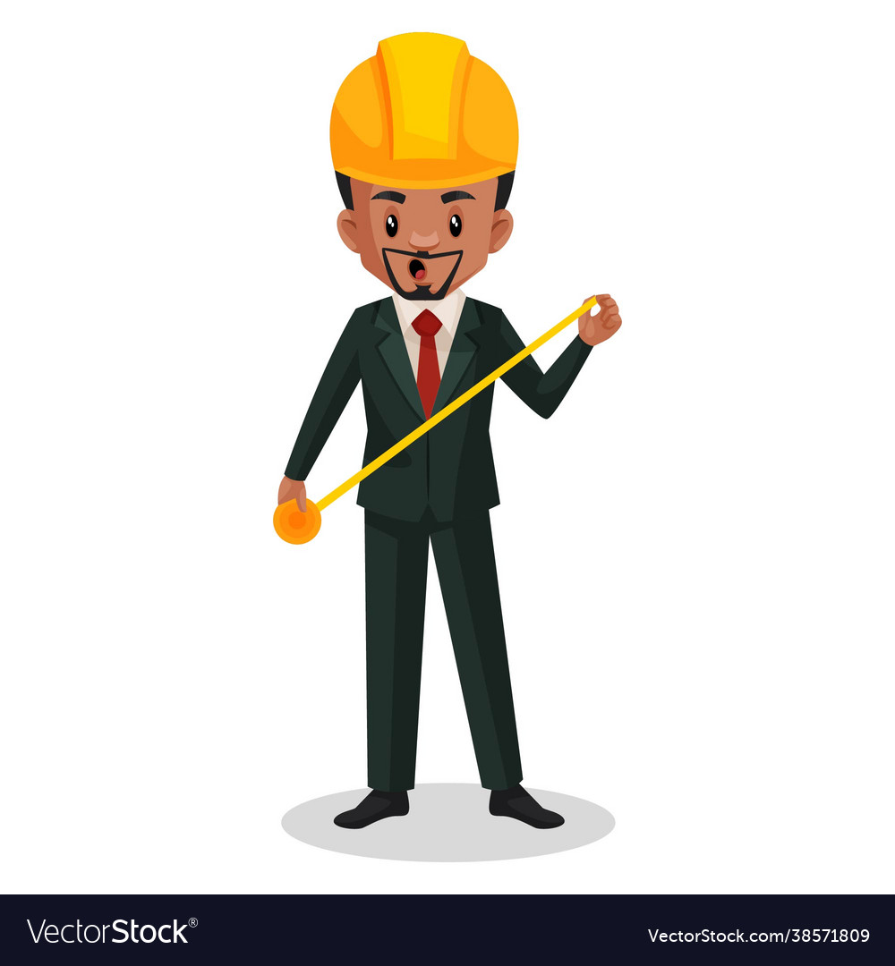 Cartoon builder man Royalty Free Vector Image - VectorStock