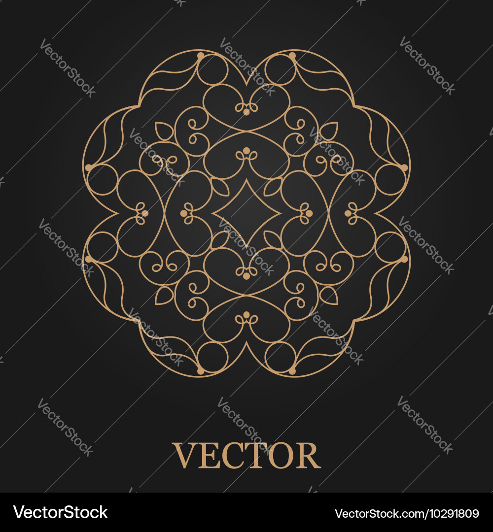 Logo design template creative monogram abstract Vector Image