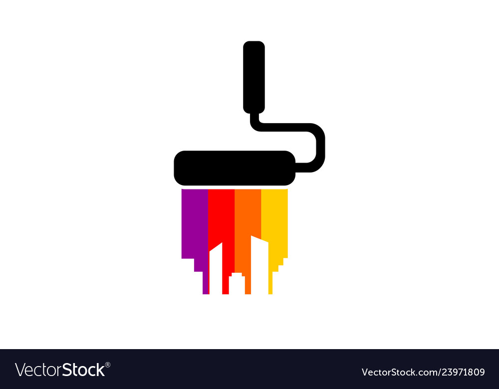 Paint brush logo and symbol vector image - stock vector 2899687 | Crushpixel