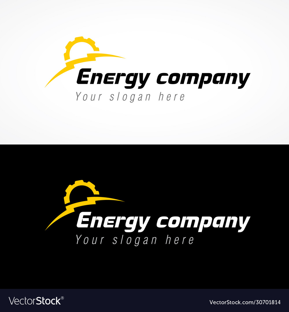 Energy company logo Royalty Free Vector Image VectorStock