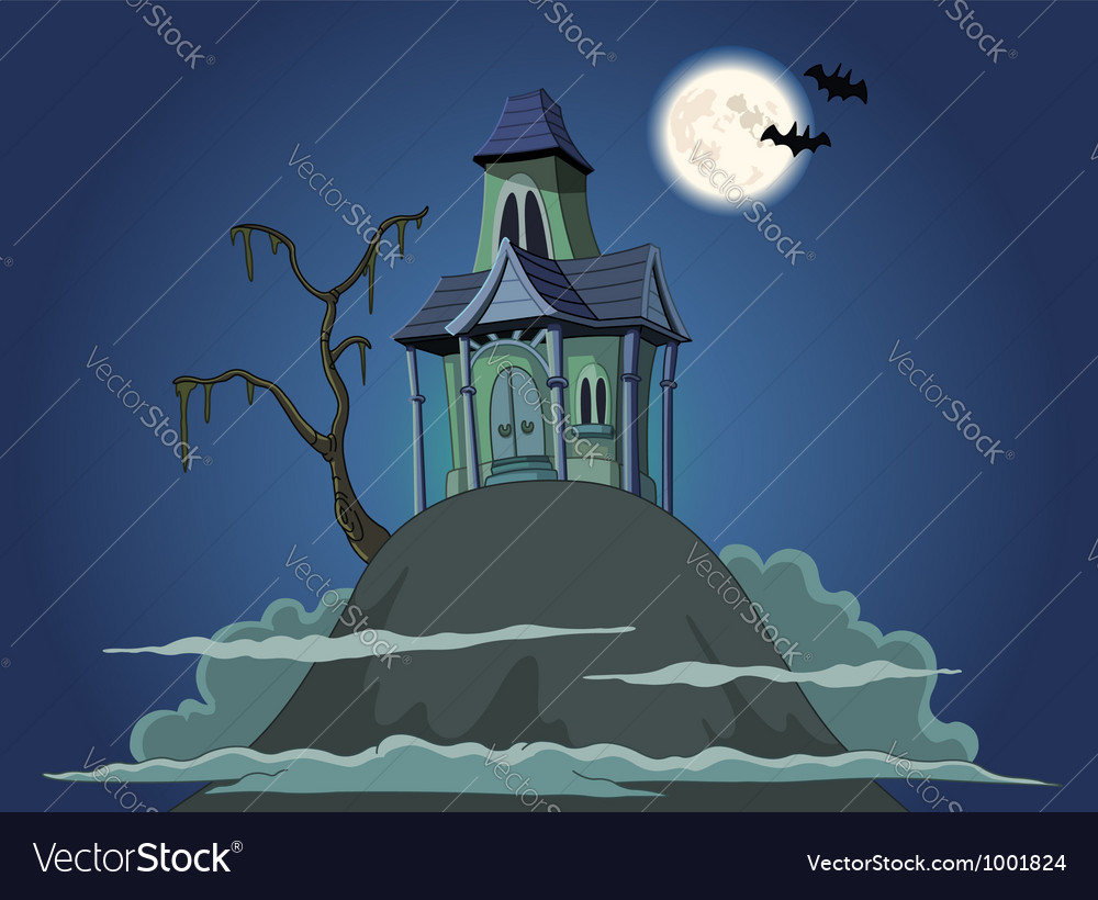 Haunted house Royalty Free Vector Image - VectorStock